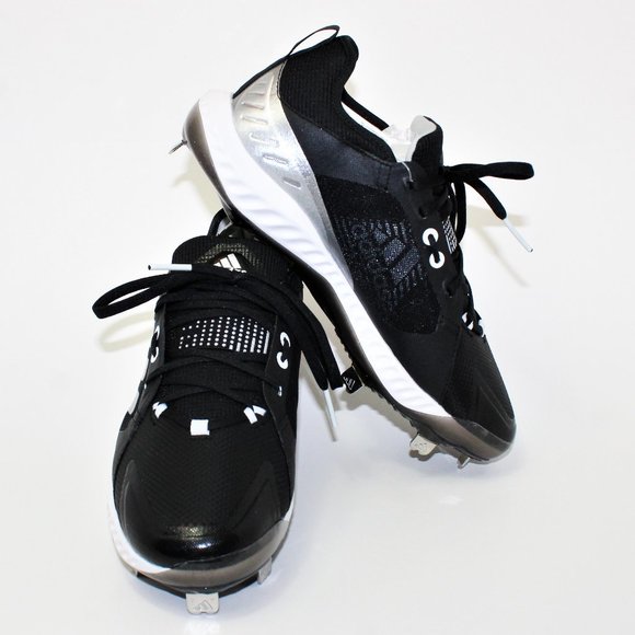 Adidas Pure Hustle Softball Cleats Black, Silver, White Women's 9 New! EG5634 - Picture 1 of 12